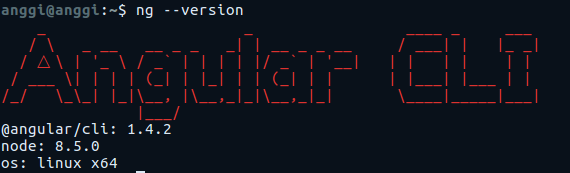 angular cli version